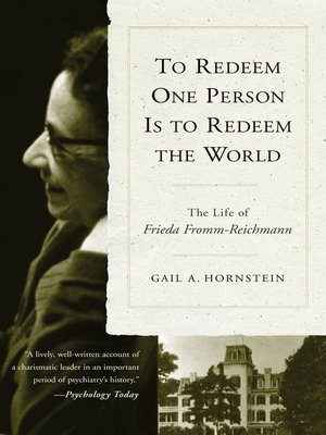 cover image of To Redeem One Person is to Redeem the World